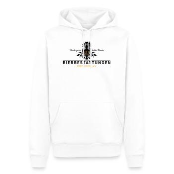 Bierbestattungen Dresden - Männer Premium Bio Hoodie - Weiß - Vorne - Nico (187cm)