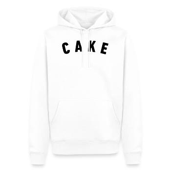 cake - Sweat à capuche Premium bio Homme - blanc - Devant - Nico (187cm)