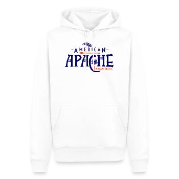 American Apache - Men’s Premium Organic Hoodie - white - Front - Nico (187cm)