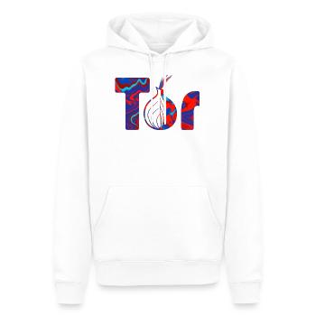 Tor - Sweat à capuche Premium bio Homme - blanc - Devant - Nico (187cm)