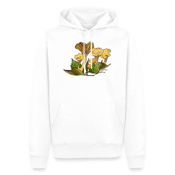 Champignons - Sweat à capuche Premium bio Homme - blanc - Devant - Nico (187cm)