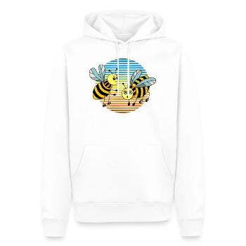 Insectes - Sweat à capuche Premium bio Homme - blanc - Devant - Nico (187cm)