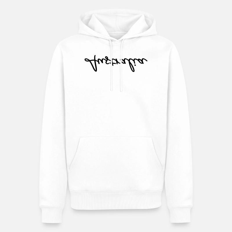 Australia upside down - Männer Premium Bio Hoodie - Weiß