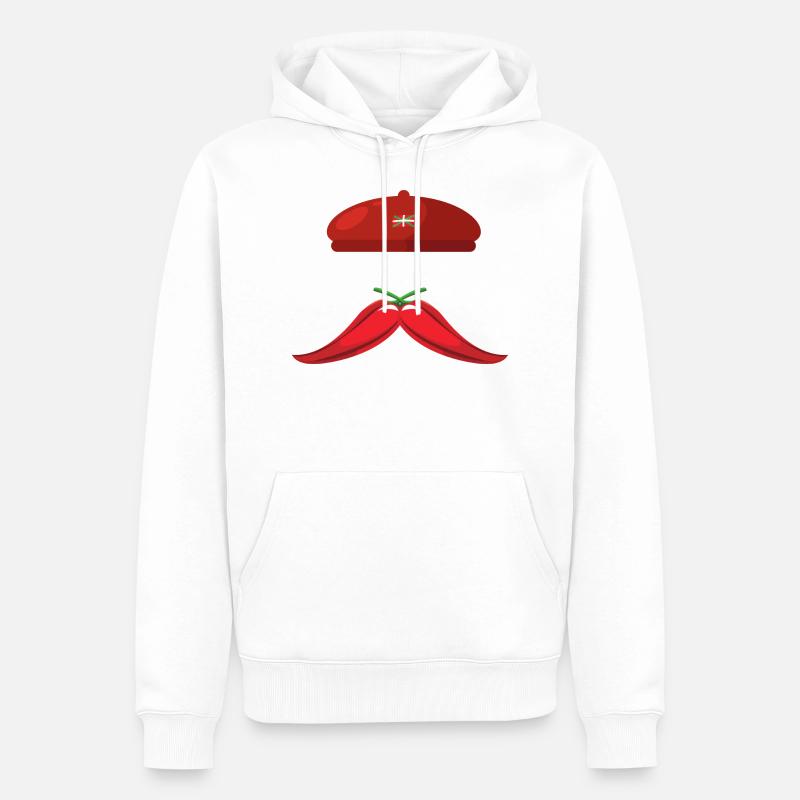 BASQUE - pays basque - Sweat à capuche Premium bio Homme - blanc