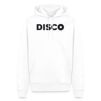 Disco - Männer Premium Bio Hoodie - Weiß - Vorne - Nico (187cm)