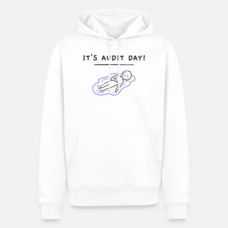 It es audit day - Männer Premium Bio Hoodie - Weiß