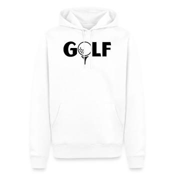 golf - Sweat à capuche Premium bio Homme - blanc - Devant - Nico (187cm)