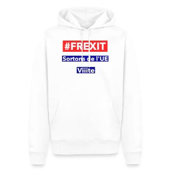 frexit sortons de l'UE - Sweat à capuche Premium bio Homme - blanc - Devant - Nico (187cm)