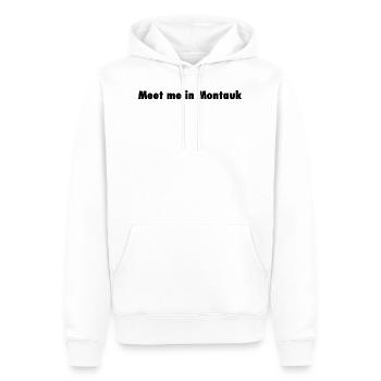 Rendez-vous à Montauk Eternal sunshine quote - Sweat à capuche Premium bio Homme - blanc - Devant - Nico (187cm)