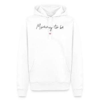Mommy to be - Männer Premium Bio Hoodie - Weiß - Vorne - Nico (187cm)