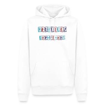 Service de radiologie - Sweat à capuche Premium bio Homme - blanc - Devant - Nico (187cm)