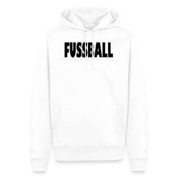 Fußball - Männer Premium Bio Hoodie - Weiß - Vorne - Nico (187cm)