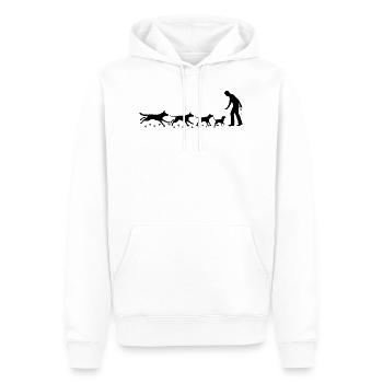 pack - Men’s Premium Organic Hoodie - white - Front - Nico (187cm)