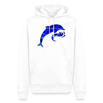 Brilliant dolphin for children sea creature - Men’s Premium Organic Hoodie - white - Front - Nico (187cm)