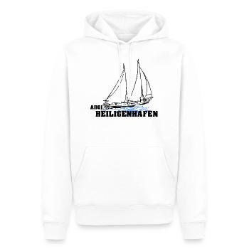 Segelboot Heiligenhafen - Männer Premium Bio Hoodie - Weiß - Vorne - Nico (187cm)