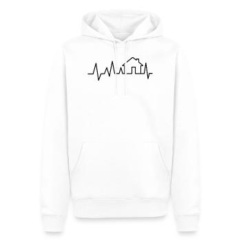 Puls Bauherrin Geschenk Hausbau Baustelle - Männer Premium Bio Hoodie - Weiß - Vorne - Nico (187cm)