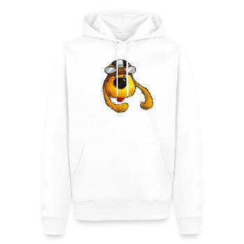 Geheimagent Morris - Männer Premium Bio Hoodie - Weiß - Vorne - Nico (187cm)