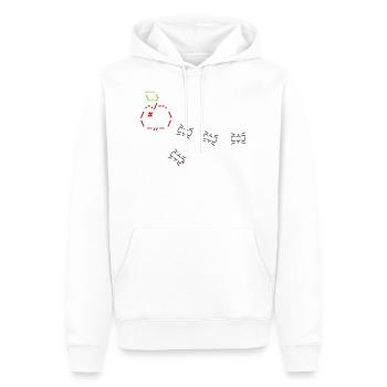 ASCII ANTS - Männer Premium Bio Hoodie - Weiß - Vorne - Nico (187cm)
