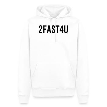 2Fast4U - Sweat à capuche Premium bio Homme - blanc - Devant - Nico (187cm)