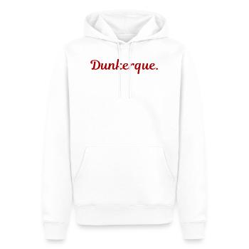 Dunkerque - Sweat à capuche Premium bio Homme - blanc - Devant - Nico (187cm)
