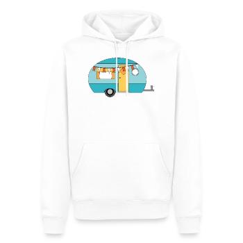 Wohnwagen Camping Lustiges - Männer Premium Bio Hoodie - Weiß - Vorne - Nico (187cm)