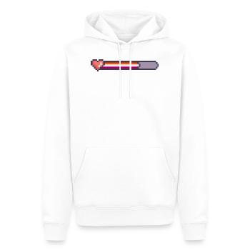 Lesbian ladebale - Sweat à capuche Premium bio Homme - blanc - Devant - Nico (187cm)