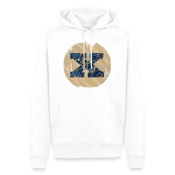 e 16 x - Sweat à capuche Premium bio Homme - blanc - Devant - Nico (187cm)