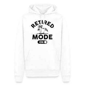 Mode retiré activé - Sweat à capuche Premium bio Homme - blanc - Devant - Nico (187cm)