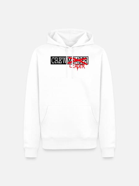 Crew Members - Men’s Premium Organic Hoodie - white