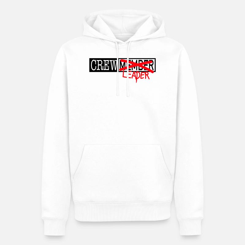 Crew Member - Männer Premium Bio Hoodie - Weiß