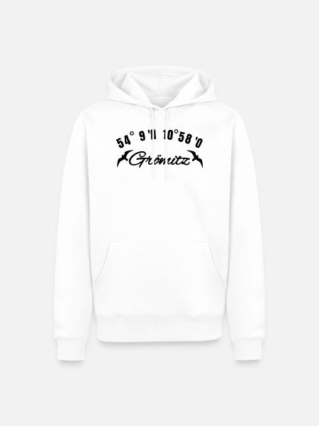 Grömitz Ostsee Seebad Urlaub Geschenk - Männer Premium Bio Hoodie - Weiß