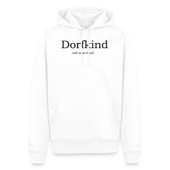 Dorfkind - Männer Premium Bio Hoodie - Weiß - Vorne - Nico (187cm)