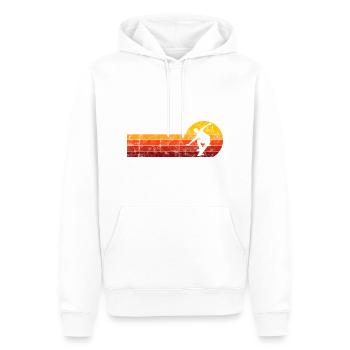 Skateboarder Skateboard Skater Skate Skateing - Sweat à capuche Premium bio Homme - blanc - Devant - Nico (187cm)