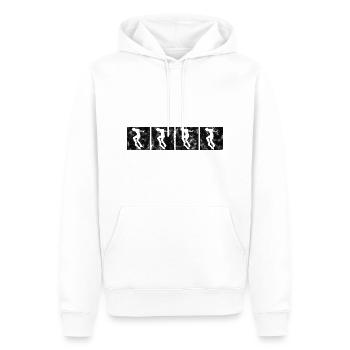 Skateboarder Skateboard Skater Skate Skateing - Sweat à capuche Premium bio Homme - blanc - Devant - Nico (187cm)
