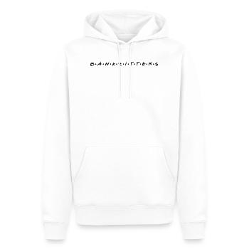 Banker - Männer Premium Bio Hoodie - Weiß - Vorne - Nico (187cm)