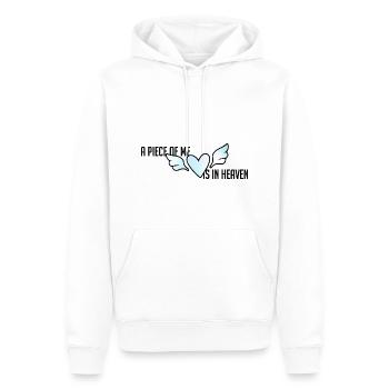 Trauer um den Sohn Sternenkind Abschied Herz Liebe - Männer Premium Bio Hoodie - Weiß - Vorne - Nico (187cm)