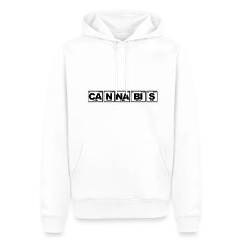 Cannabis : Chemie - Periodensystem - Männer Premium Bio Hoodie - Weiß - Vorne - Nico (187cm)