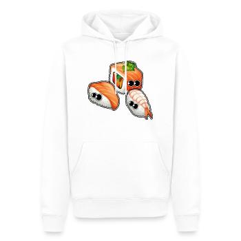 cute sushi - Männer Premium Bio Hoodie - Weiß - Vorne - Nico (187cm)