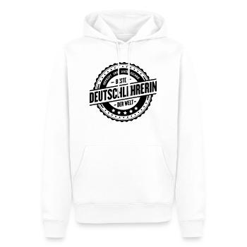 Beste Deutschlehrerin - Männer Premium Bio Hoodie - Weiß - Vorne - Nico (187cm)