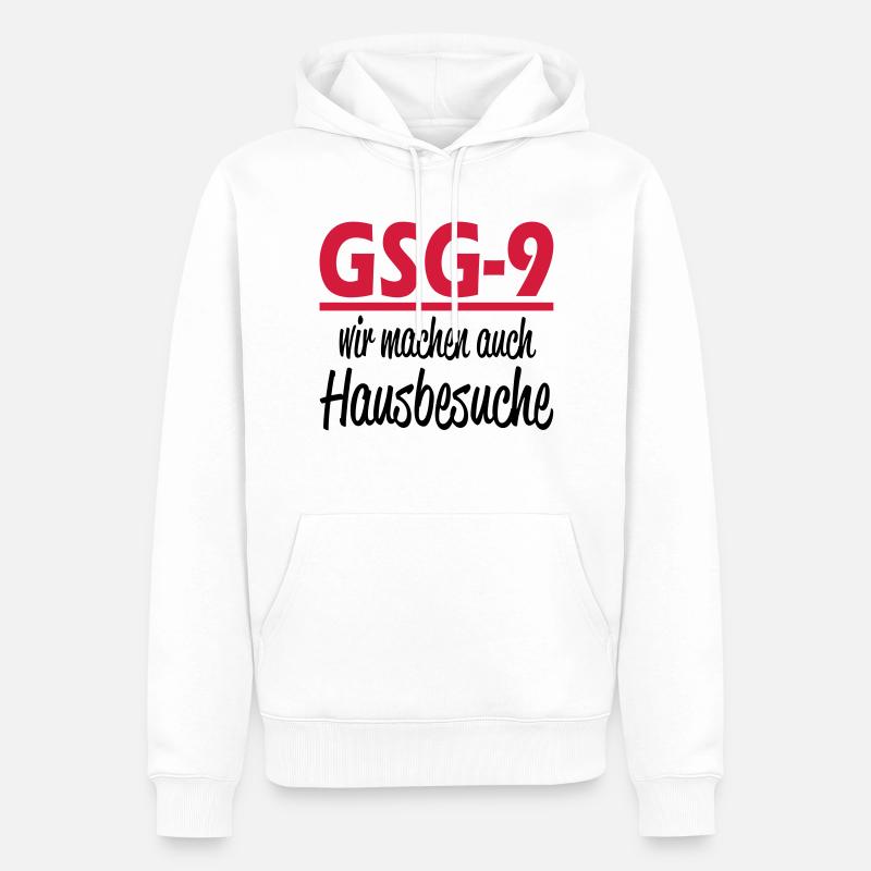 gsg9 - Männer Premium Bio Hoodie - Weiß