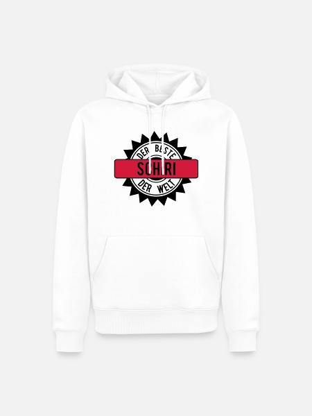 der beste schiri 2c - Männer Premium Bio Hoodie - Weiß