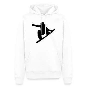 snowboarding - Männer Premium Bio Hoodie - Weiß - Vorne - Nico (187cm)