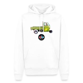 Vintage - Ape 3D - Sweat à capuche Premium bio Homme - blanc - Devant - Nico (187cm)