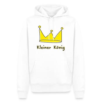 Kleiner König Krone Baby Kinder Geburt Geschenk - Männer Premium Bio Hoodie - Weiß - Vorne - Nico (187cm)