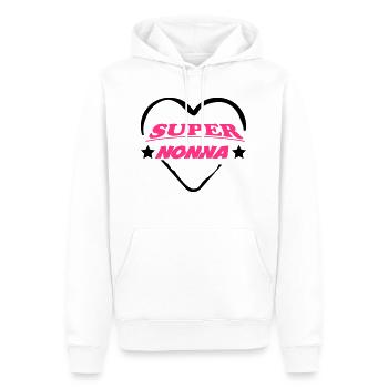 Super nonna 111 - Sweat à capuche Premium bio Homme - blanc - Devant - Nico (187cm)
