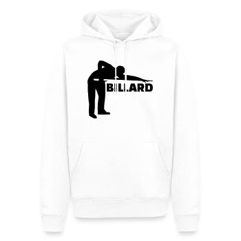 Billard - Männer Premium Bio Hoodie - Weiß - Vorne - Nico (187cm)