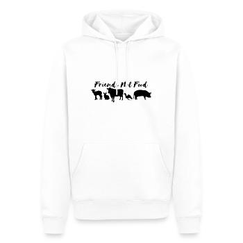 Friends Not Food 2b - Sweat à capuche Premium bio Homme - blanc - Devant - Nico (187cm)