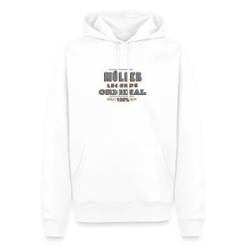 Müller - Männer Premium Bio Hoodie - Weiß - Vorne - Nico (187cm)
