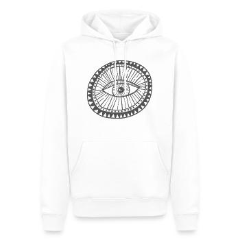 Magisches Auge - Männer Premium Bio Hoodie - Weiß - Vorne - Nico (187cm)