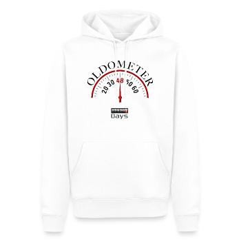 Oldometer 48th birthday - Men’s Premium Organic Hoodie - white - Front - Nico (187cm)